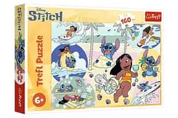 Пазлы детские 160 элементов "Лело и Стич. 15431 Правила Стика" (Stitch rules), Disney, размер готовой картинки 41х28 см