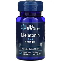 Натуральна добавка Life Extension Melatonin 3 mg, 60 льодяників