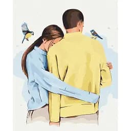 Картина по номерам Brushme В объятиях твоих ©Alla Berezovska 40x50 см