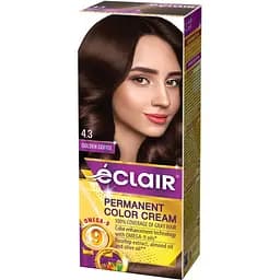 Крем-краска для волос Éclair Omega-9 стойкая №4.3 Золотистый кофе