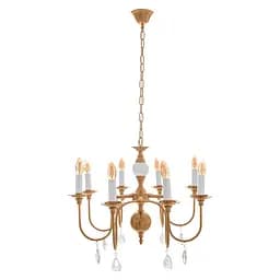 Люстра подвесная Brille свеча E14 40W PB (BCL-671S/8)