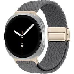 Ремінець для Samsung Watch 8/8 Classic (20x113 mm), Braided Solo Loop, чорний, нейлоновий, текстильний, плетений, еластичний змінний браслет для смарт-годин, ArmorStandart (ARM87353)
