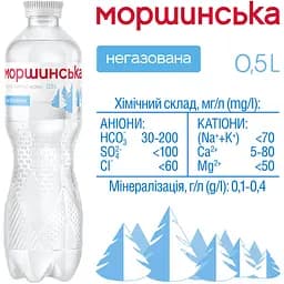 Мінеральна вода Моршинська негазована 0.5 л - мініатюра 3