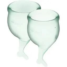 Набір менструальних чаш Satisfyer Feel Secure (light Green)