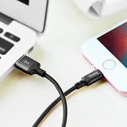 Кабель Hoco X14 USB to Lightning 1 м черный