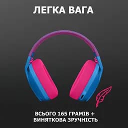 Навушники Logitech G435 Lightspeed Wireless Gaming Headset Blue (981-001062) - мініатюра 6