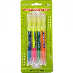 Набір маркерів для тексту 818-4 2-х сторонні 4 кольори