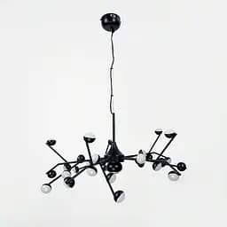 Люстра-молекула в черном цвете на 30 светодиодов Ст. SP 06/30 BK | Line F