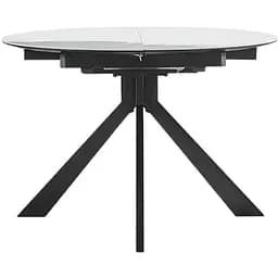 Стіл обідній Prestol Асті розкладний 1100/1400x1100x750 білий глянець - мініатюра 6