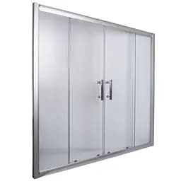 Шторка для ванной Bravo Brda 150FS (2уп.), матовый, хром матовый