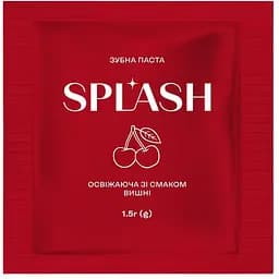 Зубная паста Splash миниатюра освежающая со вкусом вишни
