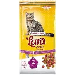 Сухий корм Lara Adult Sterilized 2 кг лара стерилайзид преміум для кастрованих котів та стерилізованих кішок