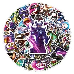 Стікерпак Набір наклейок GeekLand Ліга легенд League of Legends 50 штук