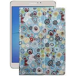 Чехол StatusCASE из экокожи для планшета Samsung Galaxy Tab S2 (T713) Круги-цветные