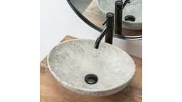 Умивальник Rea Sofia Light Stone 34,5x41 grey (REA-U0165), Матова - мініатюра 3