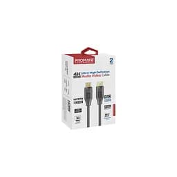 Кабель мультимедійний HDMI to HDMI 1.5m v2.0 black Promate (prolink4k60-150) - мініатюра 2