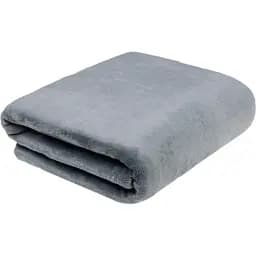 Плед флисовый Home line Фланель, 150х195 см, серый (170794)