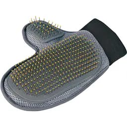 Рукавиця-щітка Trixie для вичісування 18х24 см сіра (23392)