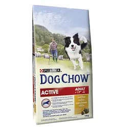 Сухий корм для дорослих собак усіх порід Dog Chow Adult Activ Chicken 14 кг (курка)