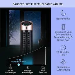 Охолоджувач повітря Klarstein Skyscraper Ice Smart 4-в-1 Бронза (10040208) - мініатюра 7