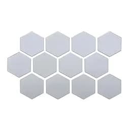 Дзеркальний декор Wall Sticker SW-00002511 акриловий самоклеючий 80х70 мм 12 шт. срібло