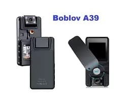Нагрудна боді-камера Boblov A39 з дисплеєм 1.54 дюйма нічний запис датчик руху акумулятор 3000 мАгод
