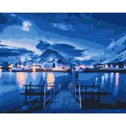 Картина по номерам Brushme Блики полярного сияния 40x50 см