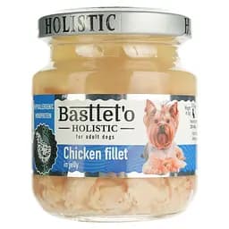 Влажный корм для собак Basttet'o Holistic кусочки филе курицы в желе 130 г