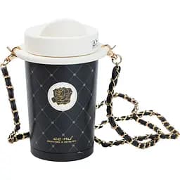 Термокружка CC•KU 460 мл с крышкой флип топ, черный Happy Life HP45603B