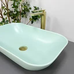 Умивальник VBI Avezzano green matt накладний VBI-014404, Цветной - мініатюра 5