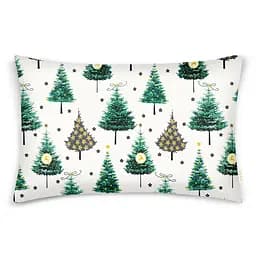 Дитяча постільна білизна в ліжечко CHRISTMAS CS1, зелений (ChristmasTreesWhite_Summer99_140) - мініатюра 3