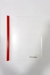 Папка Economix А5 E31261 65л. з пліч. планкою-притиском (4044572312617) Червоний