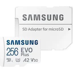 Карта пам'яті Samsung 256GB microSD class 10 UHS-I U3 V30 A2 EVO Plus (MB-MC256SA/EU)
