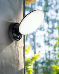 Вуличний світильник з датчиком руху Goldlux 333797 Olaf LED 1x10W 4000K 1200Lm IP44 чорний - мініатюра 2