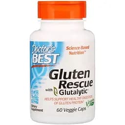 Ферменти для перетравлення глютену Doctor's Best Gluten Rescue 60 капсул