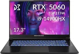 Ноутбук Dream Machines 17.3 RG5060-17UA27 2.5K 165Hz/Intel i9-14900HX/32GB/1TB/RTX 5060 8GB/DOS (RG5060-17UA27)