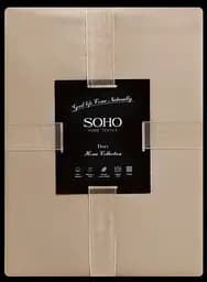 Комплект постільної білизни Полуторний Duet 150х200 см Mocha/Ivory SOHO pbe0050831 - мініатюра 2