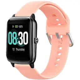 Ремінець силіконовий Tamister для годинника 20 мм Active блідо рожевий