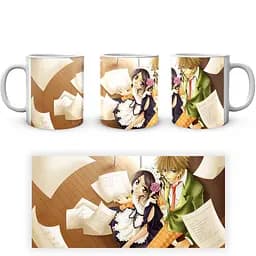 Кухоль GeekLand Kaichou wa Maid-sama Президент студ поради - покоївка! Місакі Такумі KWM 02.05 330 мл білий - мініатюра 4