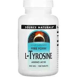 Аминокислота Source Naturals L-Tyrosine 500 mg 100 таблеток