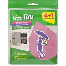 Серветки віскозні Frau Tau Universal 4+1 шт