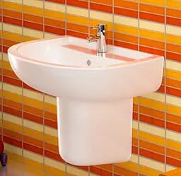 Раковина Volle Virgo з напівп'єдесталом 60x50,5x50,5 см white 13-23-600, Білий - мініатюра 3