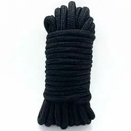 Мотузка Шибарі для BDSM-ігор довжиною 10 метрів чорний K0561-1