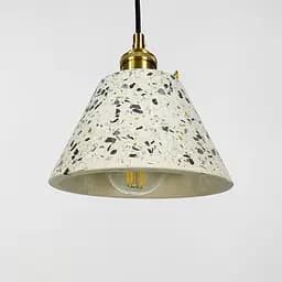 Підвіс Terrazzo Cono із білим бетонним плафоном в стилі Ар-деко Line.F MJ 165/1 WT - мініатюра 5