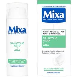 Матирующий гель для лица Mixa против недостатков кожи 50 мл