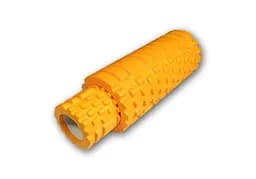 Массажный ролик EasyFit набор Grid Roller Double 33 см Оранжевый (EF-7737s-5)