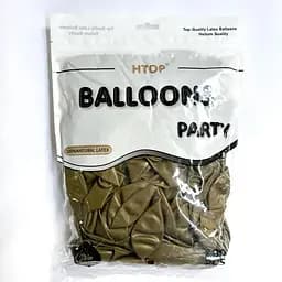 Надувні повітряні кулі HTOP 100 шт Party Balloons 30 см Товари для оформлення Дня народження Святкова атрибутика Оливковий - мініатюра 2