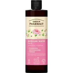 Мицеллярная вода 3 в 1 Зеленая Аптека Мускатная роза и хлопок 500 мл
