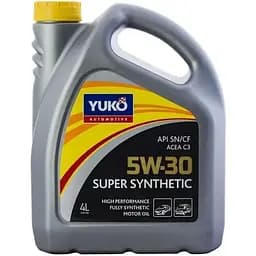 Автомобільна моторна олива Yuko SUPER SYNTHETIC 5W-30 4л (2000984851115)