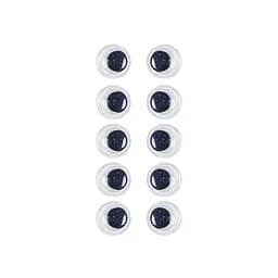 Пластиковые глаза для игрушек Bambi PE-012, 12 мм, 10 штук в упаковке